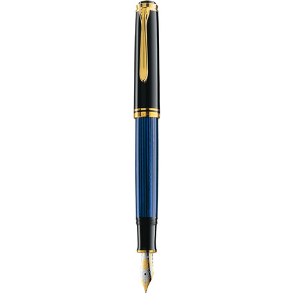 Pelikan Stylo plume "Souvern 800", noir/bleu, B