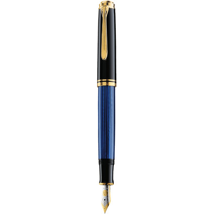 Pelikan Stylo plume "Souvern 600", noir/bleu, M