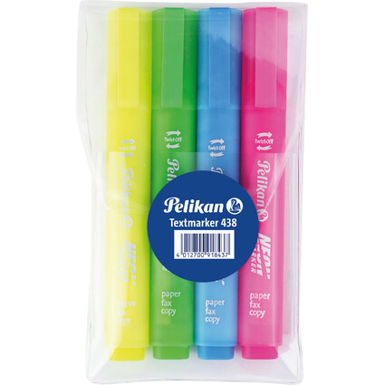 Pelikan Surligneur 438 Neon, tui de 4
