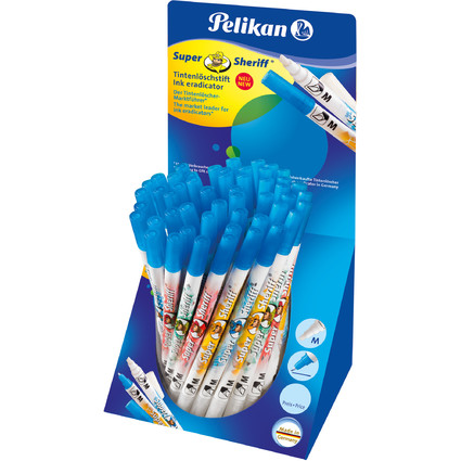 Pelikan Effaceur d'encre Super Sheriff 258M, prsentoir de