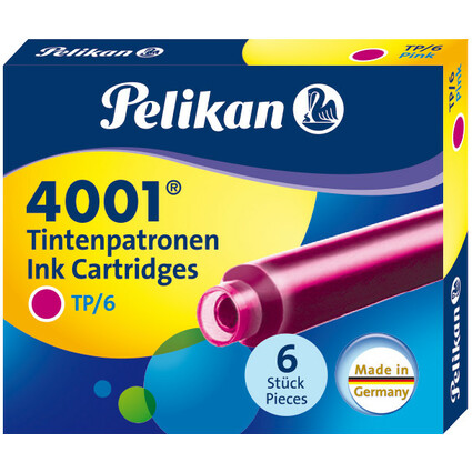 Pelikan Cartouches d'encre 4001 TP/6, rose