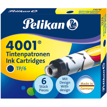 Pelikan Cartouches d'encre TP/F/6, bleu royal