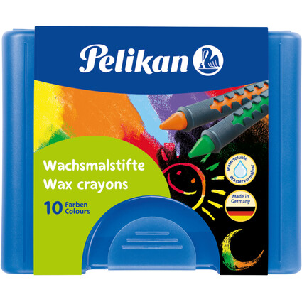 Pelikan crayons de cire 655/10, avec gaine, rond