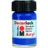 Marabu vernis acrylique "Decorlack", bleu moyen, 15 ml,