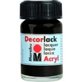 Marabu vernis acrylique "Decorlack", noir, 15 ml,