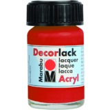 Marabu vernis acrylique "Decorlack", rouge granium, 15 ml