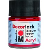 Marabu vernis acrylique "Decorlack", rouge crise, 50 ml,