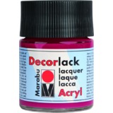 Marabu vernis acrylique "Decorlack", rouge carmin, 50 ml,