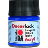 Marabu vernis acrylique "Decorlack", bleu moyen, 50 ml,