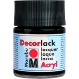 Marabu vernis acrylique "Decorlack", noir, 50 ml,