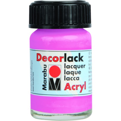 Marabu Vernis acrylique "Decorlack", rose, 15 ml,