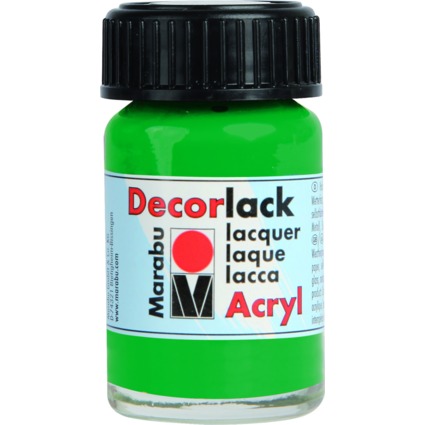 Marabu Vernis acrylique "Decorlack", vert vif, 15 ml,