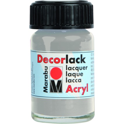 Marabu Vernis acrylique "Decorlack",argent mtallique,15ml