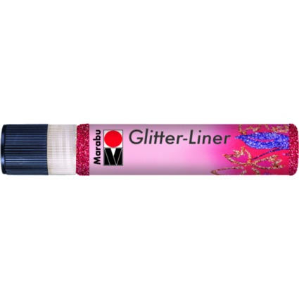 Marabu Peinture  effet Glitter-Liner, rubis scintillant