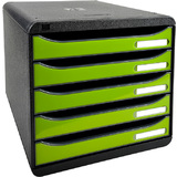 EXACOMPTA module de classement BIG-BOX PLUS, 5 tiroirs, vert