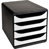 EXACOMPTA module de classement BIG-BOX, 4 tiroirs, blanc