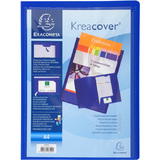 EXACOMPTA chemise personnalisable Kreacover, PP, A4, bleu