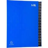 EXACOMPTA trieur numrique, A4, 1-31, 32 compartiments, bleu
