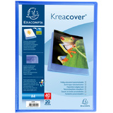 EXACOMPTA Protge-documents Kreacover, A4, PP, bleu