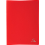 EXACOMPTA Protge-documents, A4, PP, 100 pochettes, rouge