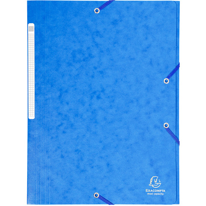 EXACOMPTA Chemise  lastiques Maxi Capacity, A4, bleu