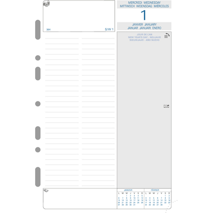 EXACOMPTA Recharge agenda Exatime 21, 2025, 2me semestre