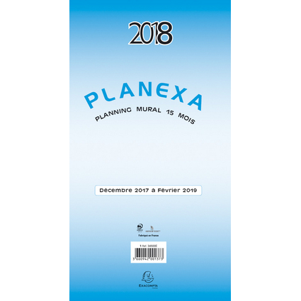 EXACOMPTA Planning mural PLANEXA 2026, dpliant 15 mois