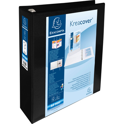 EXACOMPTA Classeur personnalisable Kreacover, A4 Maxi, noir
