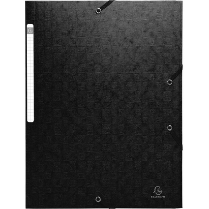 EXACOMPTA Chemise  lastique, carton, 425 g/m2, noir