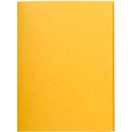 EXACOMPTA Chemise simple 3 rabats, A4, carton, jaune