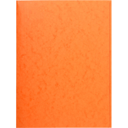 EXACOMPTA Chemise simple 3 rabats, A4, carton, orange