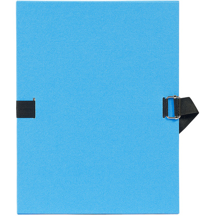 EXACOMPTA Chemise  dos extensible, A4, carton, bleu clair
