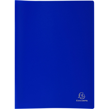 EXACOMPTA Protge-documents, A4, PP, 100 pochettes, bleu