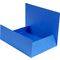 EXACOMPTA Chemise simple 3 rabats, A4, carton, bleu