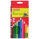 herlitz crayons de couleur Jumbo, hexagonal, tui en carton