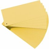 herlitz Intercalaires, pour format A4, carte lustre, jaune