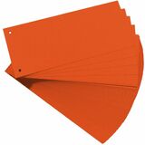 herlitz Intercalaires, pour format A4, carte lustre, orange