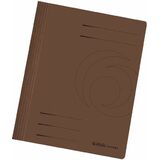herlitz chemise  lamelle easyorga, A4, carte lustre, brun