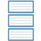 herlitz etiquettes pour livres, blanc avec cadre bleu