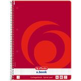 herlitz cahier  spirales x.book, A4, 160 pages, quadrill
