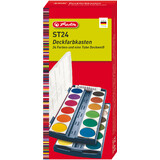 herlitz pastilles de gouache ST24, 24 couleurs, en plastique