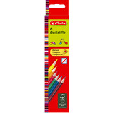 herlitz crayons de couleur triangulaires, tui carton de 6