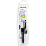 herlitz stylo plume my.pen, plume: L, noir / blanc