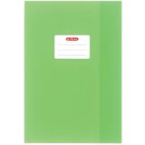 herlitz Protge-cahier format A4, gaufr (raphia), PP, vert