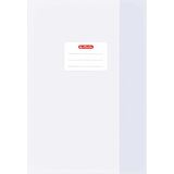 herlitz Protge-cahier format A4, gaufr (raphia), PP, blanc