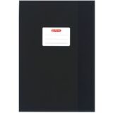 herlitz Protge-cahier format A4, gaufr (raphia), PP, noir