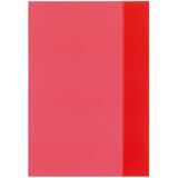 herlitz Protge-cahier format A4, en PP, rouge transparent