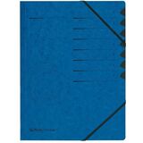 herlitz trieur easyorga, A4, carton, 7 compartiments, bleu