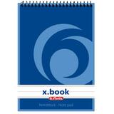 herlitz bloc-notes  spirale x.book, A6, 50 pages, lign