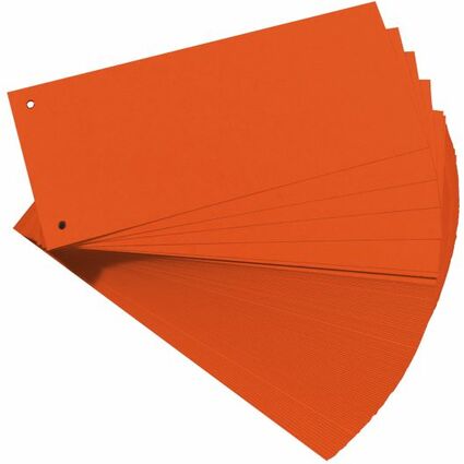herlitz Intercalaires, pour format A4, carte lustre, orange
